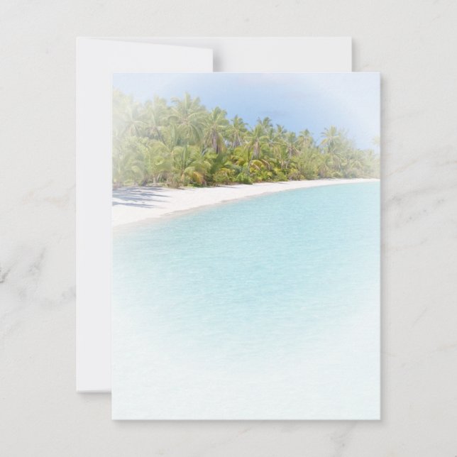 Anpassningsbar Beach Sand Sea Handflatan Seaside B Anteckningskort (Framsida)