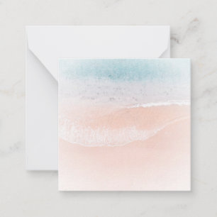 Anpassningsbar Beach Sand Sea Seaside Template Nat Anteckningskort