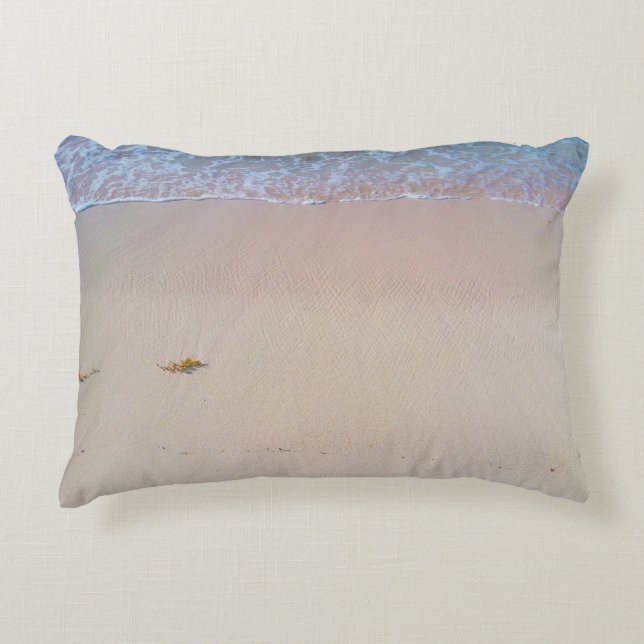 Anpassningsbar Beach-scen Prydnadskudde (Framsidan)
