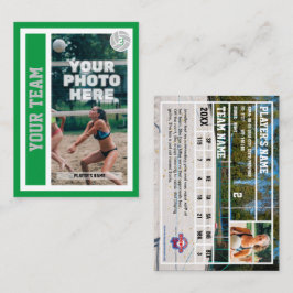 Anpassningsbar Beach Volleyball Trading Card (Kell