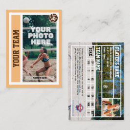 Anpassningsbar Beach Volleyball Trading Card (Sand