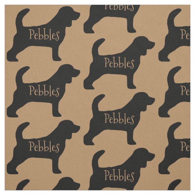 Anpassningsbar Beagle Hund Fabric Tyg (Provkarta)
