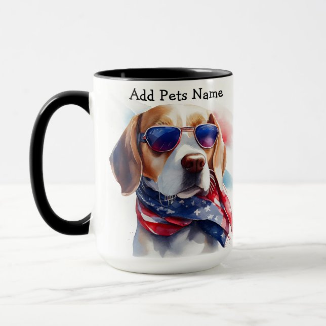 Anpassningsbar Beagle Mugg (Vänster)
