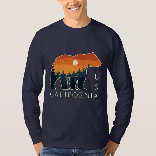 Anpassningsbar Bear Forest Cloft T-Shirt (Framsida)