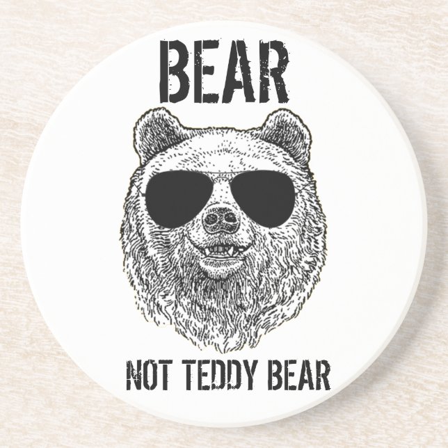 Anpassningsbar BEAR INTE NALLE Manar Funny Gift fö Underlägg (Framsidan)