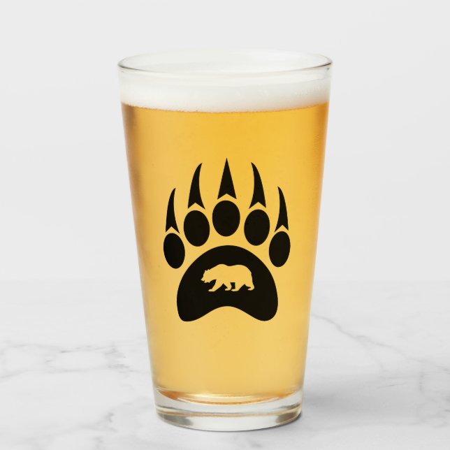 Anpassningsbar Bear Klo Beer Glass Tumblr Glaskopp (Framsida fylld)