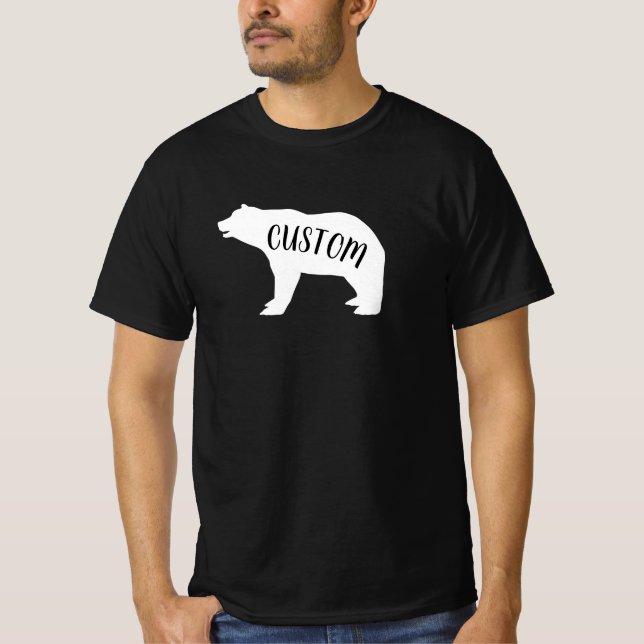 Anpassningsbar Bear T-Shirt (Framsida)