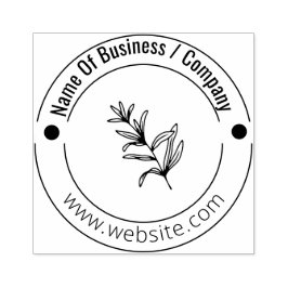 Anpassningsbar Beauty Monogram Logotyp ditt företa Stämpel