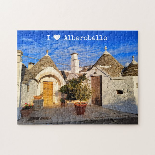Anpassningsbar, bedövande stad Alberobello, Apulie Pussel (Horisontell)