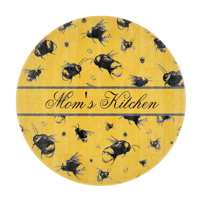Anpassningsbar Bee Chopping Board - Gift for Natur (Framsidan)