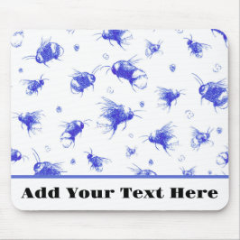 Anpassningsbar Bee Mouse Pad - Nature Älskare Gift Musmatta