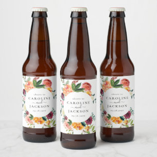 Anpassningsbar Beer-etiketter för Bröllop hösten Ölflaska Etikett