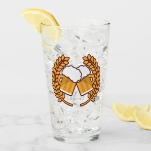 Anpassningsbar Beer Logotyp Glass Glaskopp