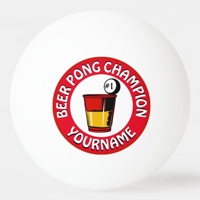 Anpassningsbar Beer Pong Pingisboll (Baksidan)