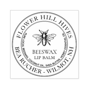 Anpassningsbar Beeswax Lip Balm med Heraldic Honey Stämpel