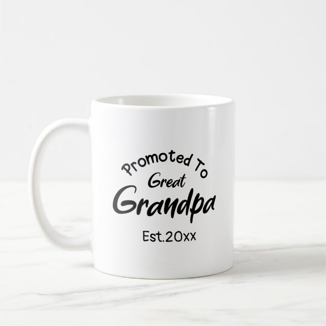 Anpassningsbar befordrad till farfarfar kaffemugg (Vänster)