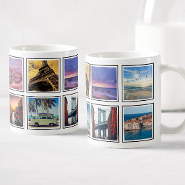 Anpassningsbar Behåll minnesmärken Travel Photo Co Kaffemugg