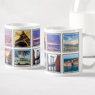 Anpassningsbar Behåll minnesmärken Travel Photo Co Kaffemugg