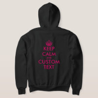 Anpassningsbar behålla lugn lustig zipper hodie fö