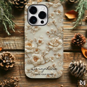 Anpassningsbar Beige Embroired Blommigt med inspir