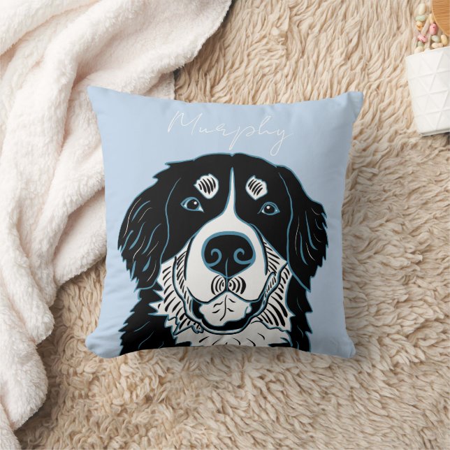 Anpassningsbar Berner Sennenhund   Kudde (Filt)