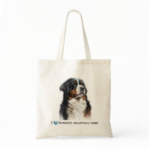 Anpassningsbar Bernese mountain dog canvas shoppin