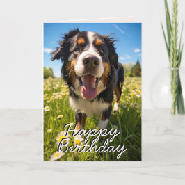 Anpassningsbar Bernese Mountain Hund-kort Tack Kort