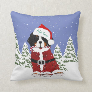 Anpassningsbar Bernese Mountain Hund Santa Tass Kudde