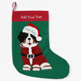 Anpassningsbar Bernese Mountain Hund Santa Tass Liten Julstrumpa