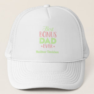 Anpassningsbar Best Bonus Pappa någonsin Typografi Keps
