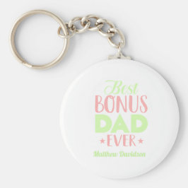 Anpassningsbar Best Bonus Pappa någonsin Typografi Nyckelring