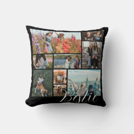 Anpassningsbar Best Friend Photo Collage Gift for Kudde