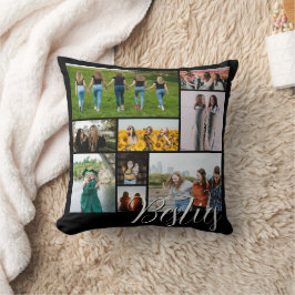 Anpassningsbar Best Friend Photo Collage Gift for Kudde