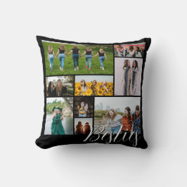 Anpassningsbar Best Friend Photo Collage Gift for Kudde