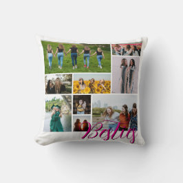 Anpassningsbar Best Friend Photo Collage Gift for Kudde