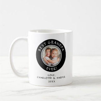 Anpassningsbar Best Grandpa - någonsin Foto Modern Kaffemugg