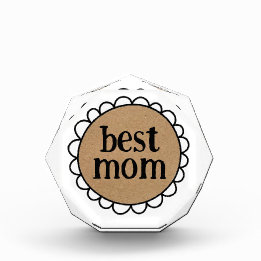 Anpassningsbar BEST MAMMA Scalloped Kant