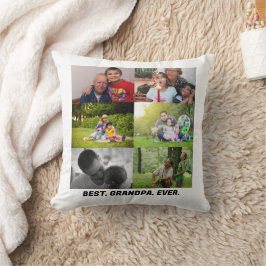 Anpassningsbar Best morpa någonsin, 6 fotokollage Kudde