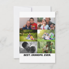 Anpassningsbar Best morpa någonsin, 6 fotokollage Tack Kort