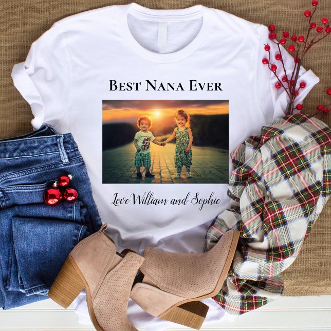 Anpassningsbar Best Nana Aldrig Photo T Shirt (Skapare uppladdad)