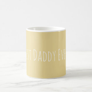Anpassningsbar Best Pappa, aldrig mjuk Gult Coffee Kaffemugg