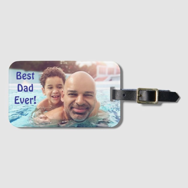 Anpassningsbar Best Pappa All Luggage Tag Bagagebricka (Framsida horisontal)