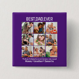 Anpassningsbar Best Pappa någonsin Fars dag 9 Phot Knapp