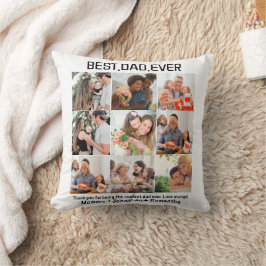 Anpassningsbar Best Pappa någonsin Fars dag 9 Phot Kudde