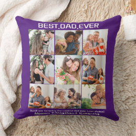 Anpassningsbar Best Pappa någonsin Fars dag 9 Phot Kudde