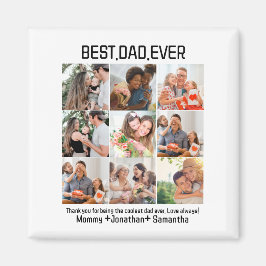 Anpassningsbar Best Pappa någonsin Fars dag 9 Phot Magnet