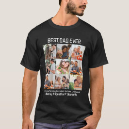 Anpassningsbar Best Pappa någonsin Fars dag 9 Phot T Shirt