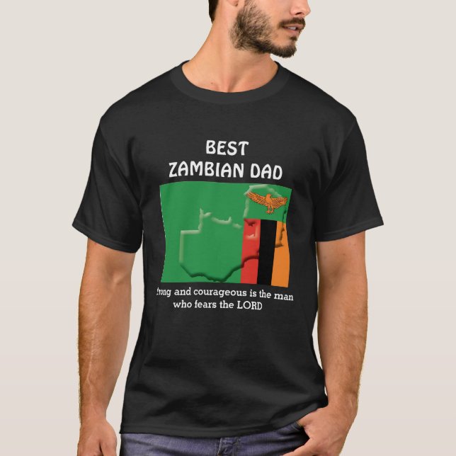 Anpassningsbar BEST ZAMBIAN PAPPA T Shirt (Framsida)