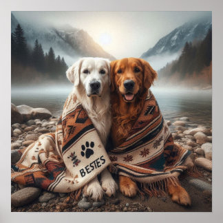 Anpassningsbar Bestie Hund Poster