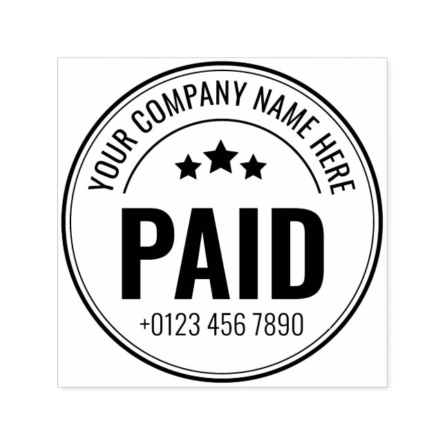 Anpassningsbar Betalat självbläckgummi Frimärke Självfärgande Stämpel (Design)